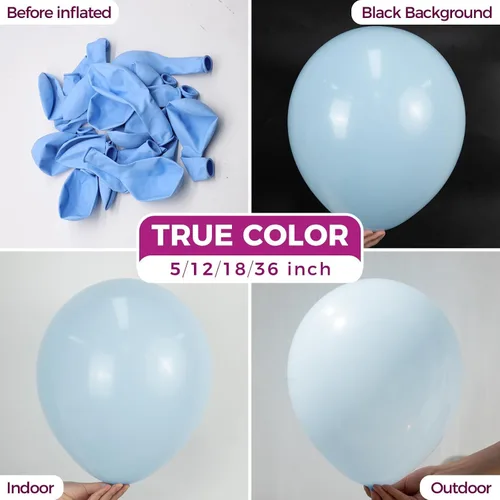 Vista 110 de Bezente Globos Naranjas de Látex para Fiestas - Paquete de 150 Globos de Helio Naranjas Mate Pequeños de 5 Pulgadas para Decoraciones de Fiestas