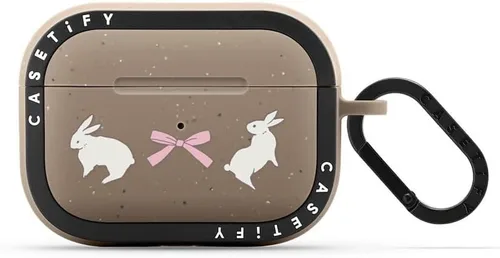 Vista 39 de CASETiFY Bounce Airpods Pro (1ª/2.ª generación) - Funda con anillo, negro Kingsnake - carbón mate