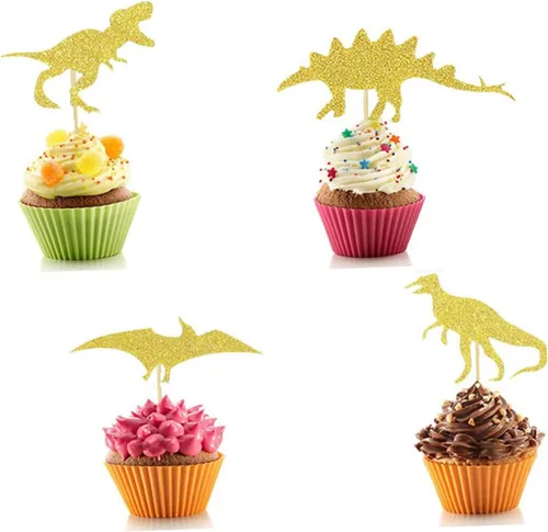 Vista 8 de Decoración de pastel con forma de dinosaurio para fiesta de cumpleaños y decoración de pasteles para celebraciones temáticas de dinosaurios