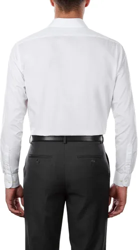 Vista 2 de Van Heusen Camisa de vestir para hombre ajuste regular Popelín liso