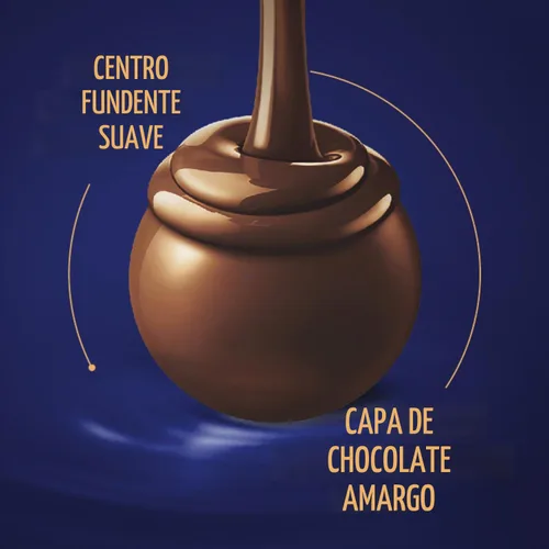 Vista 3 de Lindt Trufas de chocolate Lindor, Chocolate oscuro, ideal para regalos navideños, 60 unidades (Paquete de 1)