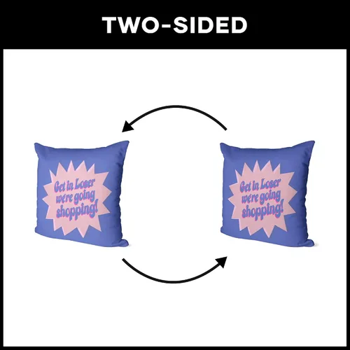 Vista 6 de Northwest Mean Girls - Almohada de 18 x 18 pulgadas, Get in Losers