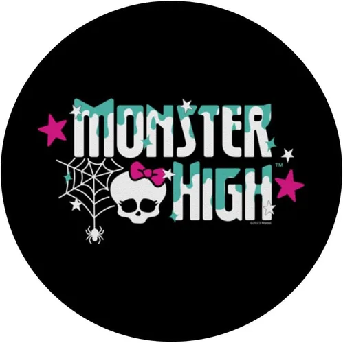 Vista 3 de Monster High Student - PopSockets PopGrip estándar con logotipo espeluznante