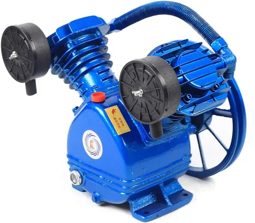 Vista 8 de 3HP 2 Piston V Style Twin Cylinder Air Compressor Head Pump 115PSI Compresor de aire Reemplazo de la bomba de una etapa, V-0.25/8 (Stock de EE. UU.)