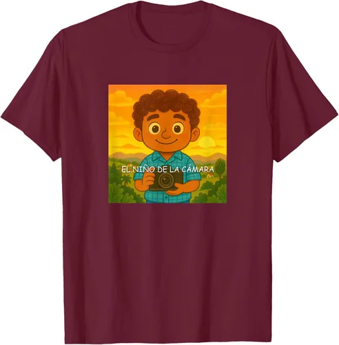 Vista 12 de Camiseta El Niño de la Cámara – Diseño Oficial del Cuento Ilustrado