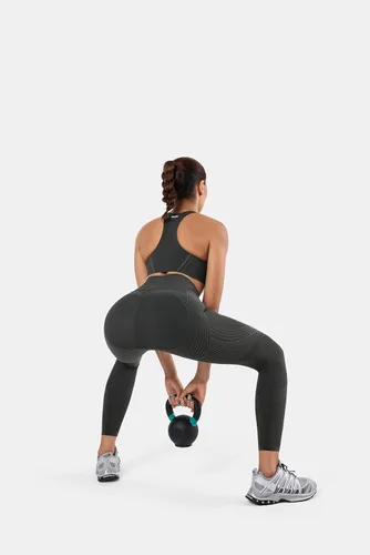 Vista 4 de Fanka Leggings Body Sculpt para mujer, longitud completa, compresión para zonas específicas, uso reversible