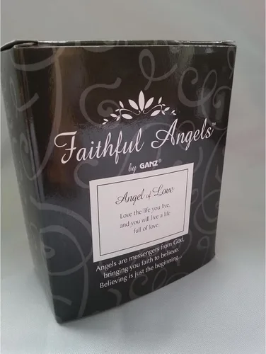 Vista 2 de Ganz Angel of Love - Figura de ángel de peltre de ángeles fieles, en caja de regalo