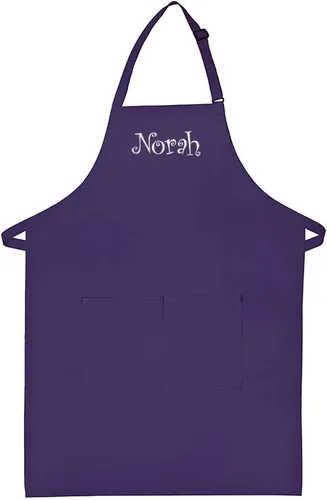 Vista 2 de Delantal Personalizado, se puede añadir un nombre bordado al diseño, de algodón de alta calidad, fabricado en los Estados Unidos delantal