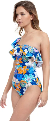 Vista 2 de Profile by Gottex Una pieza con volantes de hombro para mujer