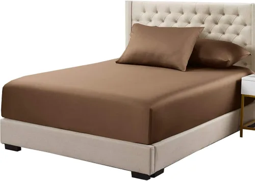 Vista 10 de Royal Hotel Bedding Sábana bajera ajustable de viscosa de bambú, hipoalergénica, transpirable, suave y sedosa, 100% viscosa hecha de bambú ajustada