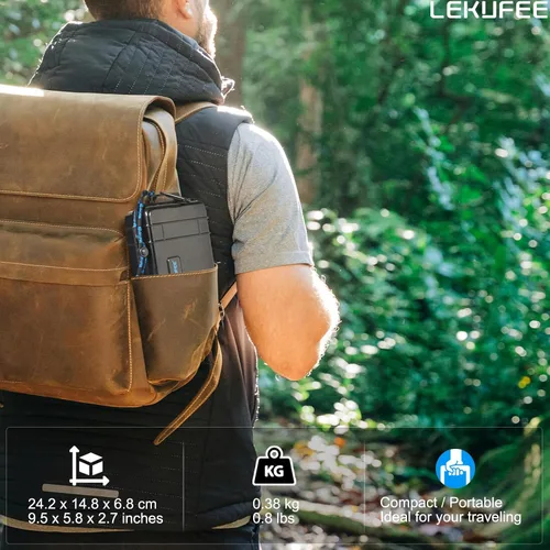 Vista 4 de Lekufee Funda rígida impermeable de viaje para Insta360 GO 3S/3, cámara de acción, cámara de vlogging y accesorios (solo funda)