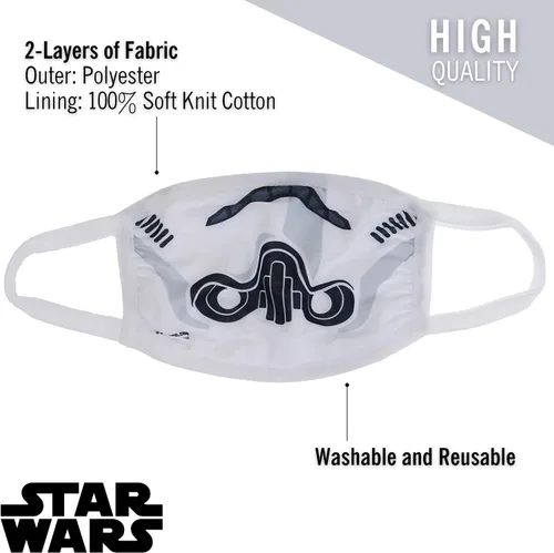 Vista 5 de Storm Trooper - Máscara facial para adultos