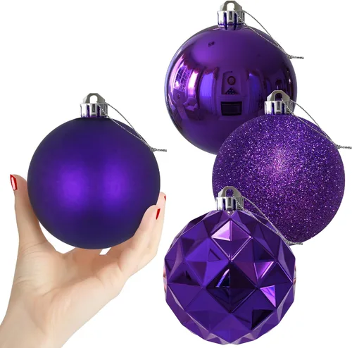 Vista 183 de Esferas pequeñas de Navidad de bronce y dorado de 1.6 pulgadas, adornos para decoración de árbol de Navidad, bolas colgantes inastillables