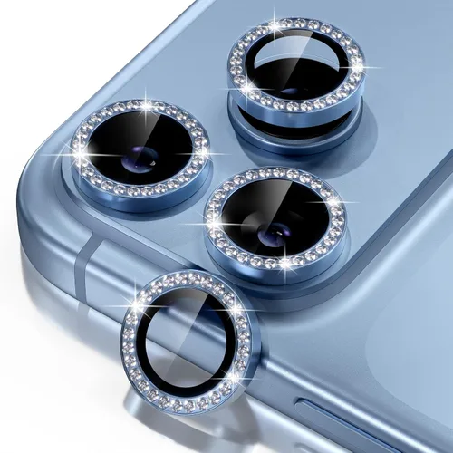 Vista 73 de Misea Protector de lente de cámara compatible con el teléfono 17 Pro/Phone 17 Pro Max, protector de lente de cámara de vidrio templado Ultra-HD Negro