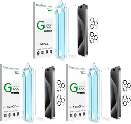 Vista 12 de amFilm OneTouch Protector de pantalla de vidrio para iPhone 11 Pro (5.8 pulgadas) con kit de fácil instalación, vidrio templado, paquete de 2