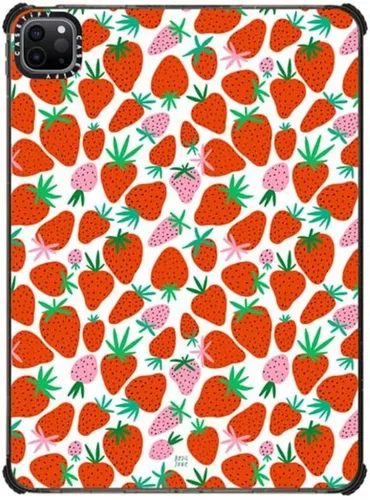 Vista 45 de CASETiFY Estuche de impacto para iPad Pro 12.9" (3ª/4ª/5ª/6ª generación) - Libro de composición Brachio - Negro transparente