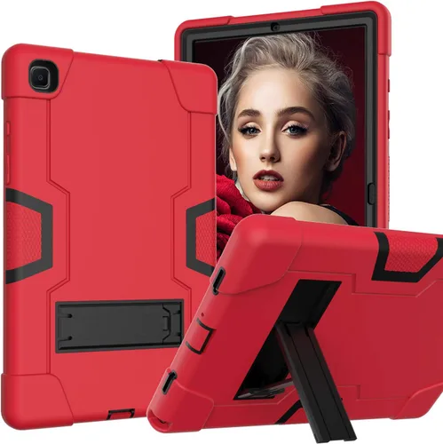 Vista 8 de Funda para Tablet de Samsung Galaxy Tab A7 10.4 2020, Funda Protectora de Alta Resistencia y a Prueba de Golpes de PC de Silicona con Soporte