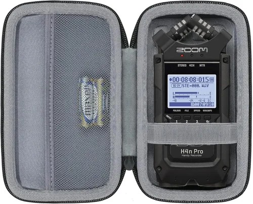 Vista 8 de co2CREA Funda protectora dura para Zoom H1n H1 H1 Digital Handy Recorder Duro, Reemplazo de estuche de viaje portátil (funda negra)