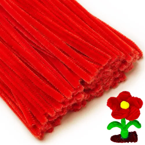 Vista 31 de Eppingwin 200 limpiapipas, limpiadores de pipas con purpurina, suministros de manualidades, tallos de felpilla de 10 colores para proyectos