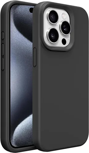 Vista 92 de Funda de silicona prémium para iPhone SE/8/7, con forro de microfibra suave antiarañazos, a prueba de golpes, color negro, iPhone SE/8/7