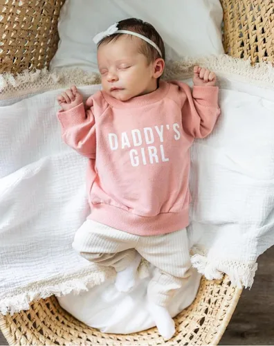 Vista 2 de Conjunto de 2 piezas de ropa para bebé niña y niño, sudadera con letras de mamá y niño, conjunto de 2 piezas