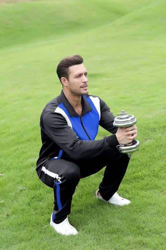 Vista 6 de Men's Sports Tracksuit Sets Casual Full Zip Jogging Sweat Suits Men 2 Piece Set