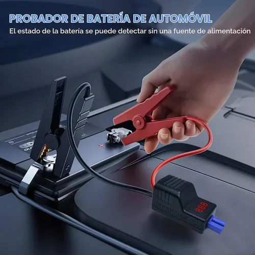 Vista 3 de Pinzas de arranque inteligentes EC5, cables de arranque automotriz de alta resistencia EC5, reemplazo de pinzas de cocodrilo con pantalla LCD