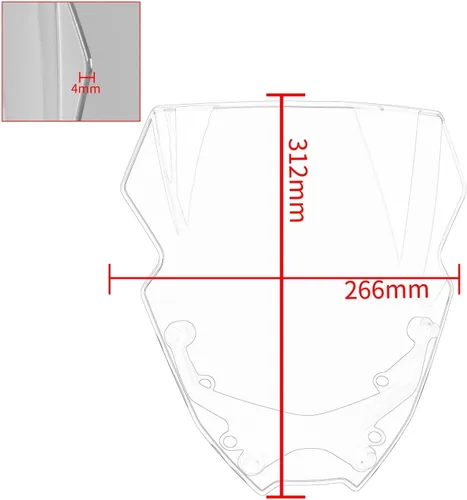 Vista 2 de Parabrisas para MT-09 para FZ-09 para MT09 para MT09 para FZ09 para SP para MT para FZ 09 2021 2022 2023 Accesorios de motocicleta, deflectores