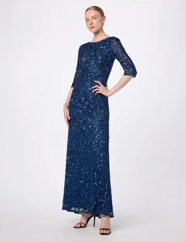 Vista 2 de Adrianna Papell Vestido con cuentas para mujer