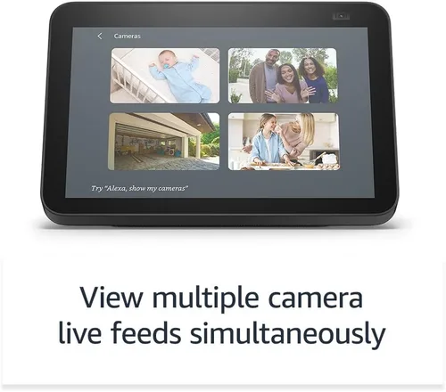 Vista 3 de [Usado] Nuevo Echo Show 8 (2da generación, edición 2021) - Pantalla HD inteligente con Alexa y cámara de 13 MP - Carbón