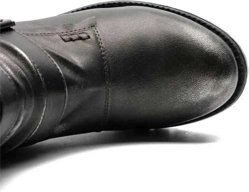 Vista 11 de GLOBALWIN Botas militares con cordones a media pantorrilla, para motocicleta, para festivales de moda, para mujer