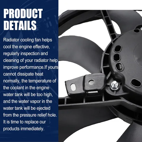 Vista 6 de 214816MA0A Reemplazo del conjunto del ventilador de refrigeración del radiador para Nissan Rogue Sport 2.0L 2017 2018 2019