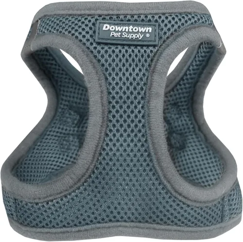 Vista 82 de Downtown Pet Supply Arnés para perro Step-in – Sin tirones, malla acolchada ajustable con ribete reflectante, correa de hebilla segura – Arnés