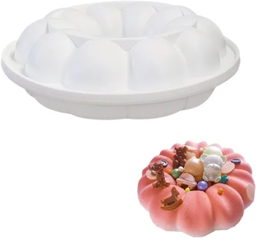 Vista 7 de Molde de silicona para pastel de mousse francés de una sola flor, crisantemo, girasol, dona, pastel, barra de jabón de glicerina, molde de silicona