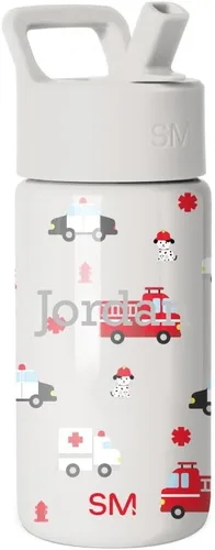 Vista 61 de Simple Modern - Botella de agua para niños y vaso para niños pequeños, 14 onzas, lazos Insulated Stainless Steel Toddler Water Bottle, Kids