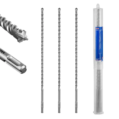Vista 25 de SALI 10 brocas de martillo giratorio SDS Plus de 1/2 x 6 pulgadas, kit de broca para hormigón, material de carburo de doble rosca de tipo cruzado