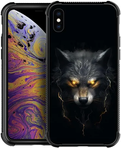 Vista 40 de DJSOK Funda compatible con iPhone 7/8/SE2, funda de ciervo de oro negro para iPhone 7, para niños y niñas, a prueba de golpes, resistente a