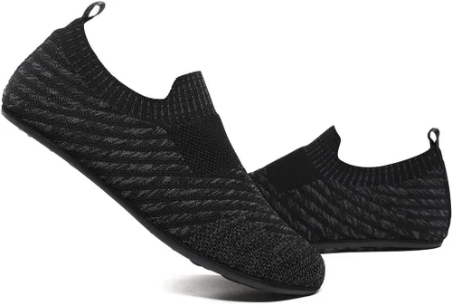 Vista 5 de Pantuflas ligeras de agarre para interiores y mujeres, antideslizantes, para hacer ejercicio en casa, yoga, para hombres y mujeres