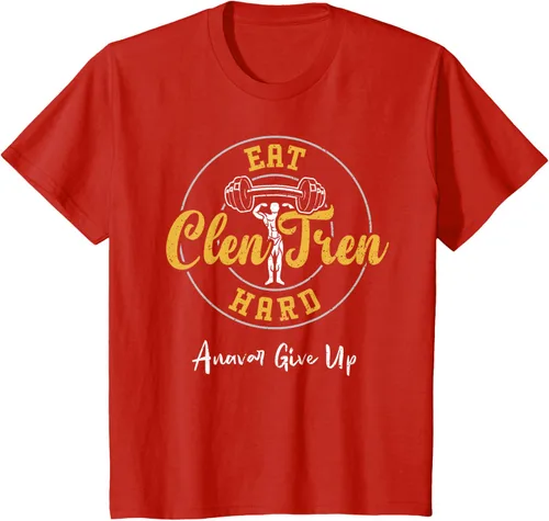 Vista 3 de Culturismo: Comer Clen Tren Hard Anavar Give Up - Camiseta de gimnasio, Negro