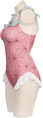Vista 5 de IOONCHI Agatsuma Zenitsu Kamado Nezuko - Traje de baño para cosplay