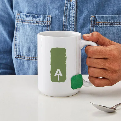 Vista 4 de CafePress Appalachian Trail - Taza de café de cerámica (15.0 fl oz)