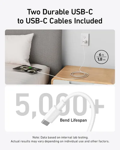 Vista 4 de Anker Bloque de cargador USB C, 20 W PIQ 3.0 de carga rápida compacta para iPhone 17/16/15 y más series, Galaxy, Pixel 4/3, iPad