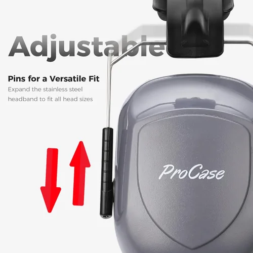 Vista 126 de ProCase NRR 28dB Noise Reduction Ear Muffs, Foldable Adjustable Noise Cancelling Headphones
