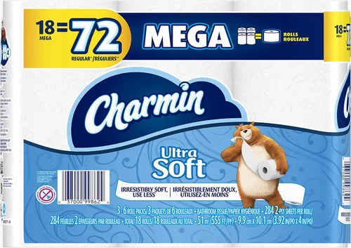 Vista 21 de Charmin Papel de baño ultra suave 16 rollos dobles = 32
