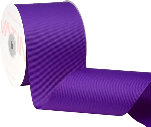 Vista 140 de VATIN Cinta de Grogrén Negra, 1-1/2" x 50 Yardas Continuas, Cinta de Grogrén de Poliéster Negra, Usar para Lazos de Bricolaje, Accesorios