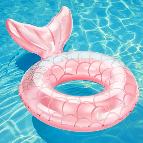 Vista 23 de MoKo Anillo de natación inflable, lindo flotador de piscina, decoración de tubo, tubos de natación, piscina al aire libre, playa, flotadores