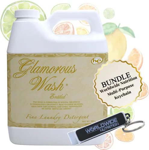 Vista 11 de Worldwide Nutrition Paquete Compatible con Tyler Glamorous Wash Diva Detergente Líquido para la Ropa - Lavable a Mano y a Máquina Detergente