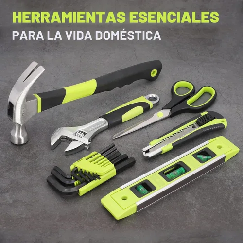 Vista 7 de FASTPRO Juego de herramientas para el hogar de 267 piezas, kit de herramientas de reparación para el hogar con bolsa de herramientas abierta de boca