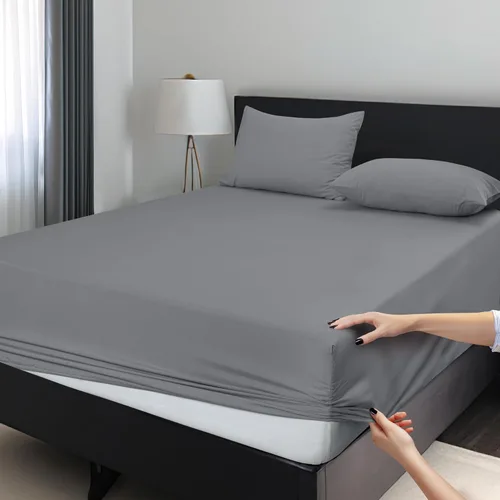 Vista 9 de LUX Décor - Sábana bajera individual – Sábanas de microfibra elástica 360 pulgadas fácil de ajustar, bolsillo profundo de 16 pulgadas, resistente a