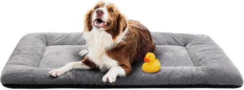 Vista 38 de Alfombrilla de cama para jaula de perro para perros extra pequeños. Cama de jaula de perro ultra suave. Alfombrilla de perrera lavable y Rosa